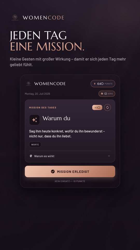 WomenCode App – Mission des Tages